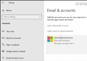 การแก้ไข:ไม่สามารถลบบัญชี Microsoft ได้เนื่องจากปุ่ม REMOVE หายไปใน Windows 10/11
