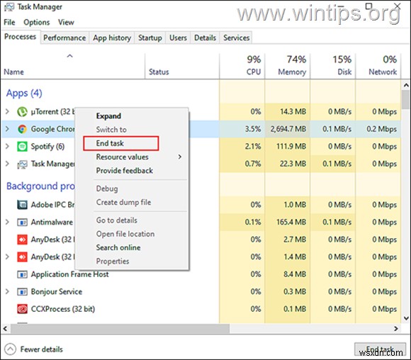 การแก้ไข:Software Reporter Tool ทำให้มีการใช้งาน CPU สูงใน Windows 10 (แก้ไขแล้ว)