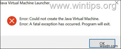 การแก้ไข:ไม่สามารถสร้าง Java Virtual Machine (แก้ไขแล้ว)