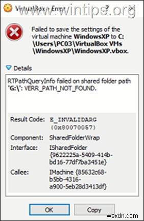 FIX VirtualBox RTPathQueryInfo ล้มเหลวในเส้นทางโฟลเดอร์ที่ใช้ร่วมกัน (แก้ไขแล้ว)