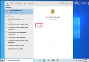 วิธีการลบข้อมูลประจำตัวของเว็บหรือ Windows ใน Windows 10/11