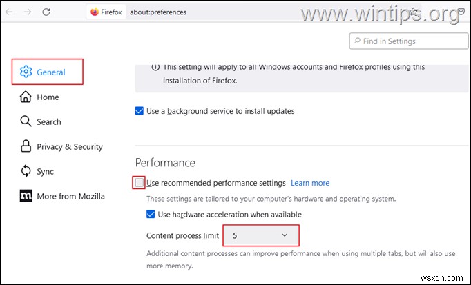 แก้ไขการใช้งาน CPU สูงของ Firefox ใน Windows 10/11