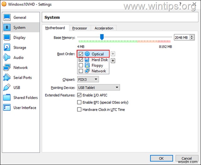 VirtualBox ไม่พบสื่อที่สามารถบู๊ตได้! ระบบหยุดทำงาน. (แก้ไขแล้ว)