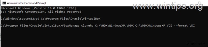 วิธีการแปลงเครื่องจริงเป็นเครื่อง VirtualBox