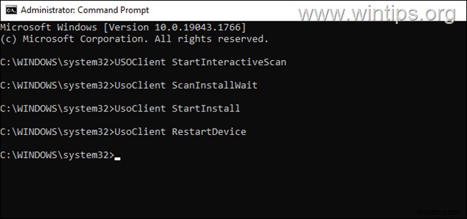 วิธีเรียกใช้ Windows Update จาก Command Prompt หรือ PowerShell ใน Windows 10/11 และเซิร์ฟเวอร์ 2016/2019