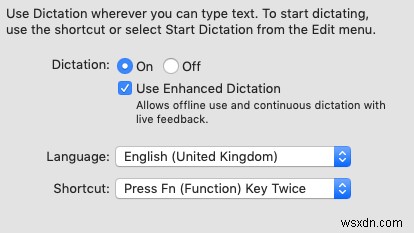 วิธีตั้งค่าและใช้งาน MacOS Dictation