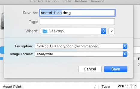 วิธีเข้ารหัสโฟลเดอร์ใน MacOS โดยใช้ยูทิลิตี้ดิสก์