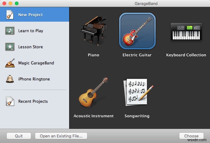 วิธีการบันทึกเครื่องดนตรีผ่านอินเทอร์เฟซเสียงใน Mac OS X
