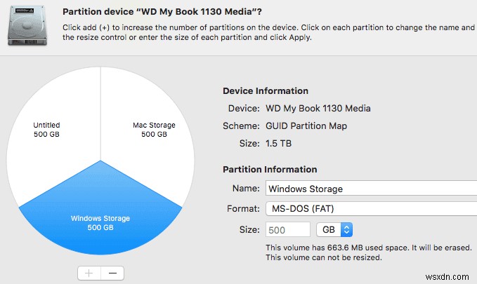 วิธีแบ่งพาร์ติชันฮาร์ดไดรฟ์ภายนอกหรือภายในใน OS X