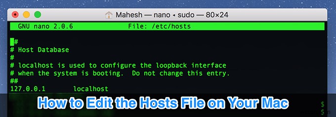 วิธีแก้ไขไฟล์โฮสต์บน Mac