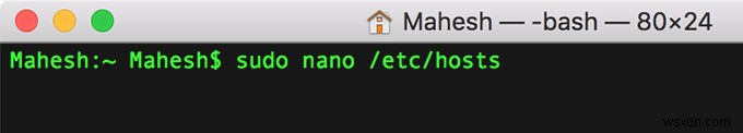 วิธีแก้ไขไฟล์โฮสต์บน Mac