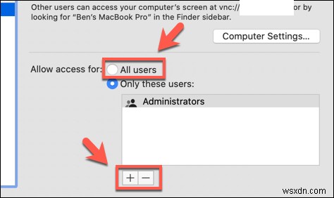 วิธีใช้ Mac เพื่อเชื่อมต่อกับ Mac เครื่องอื่นจากระยะไกล