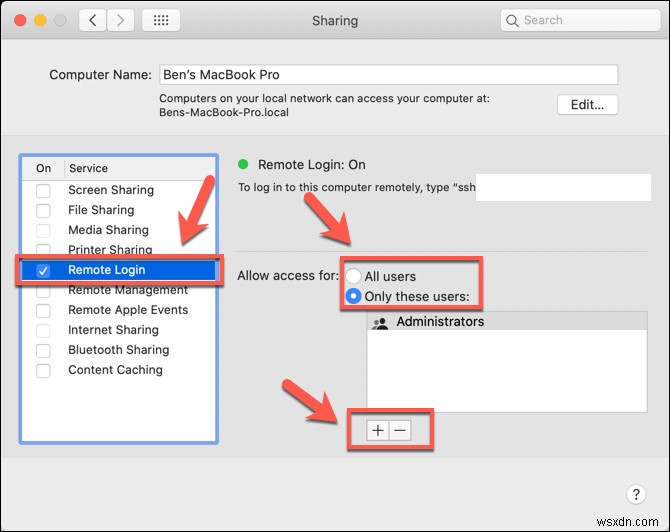 วิธีใช้ Mac เพื่อเชื่อมต่อกับ Mac เครื่องอื่นจากระยะไกล