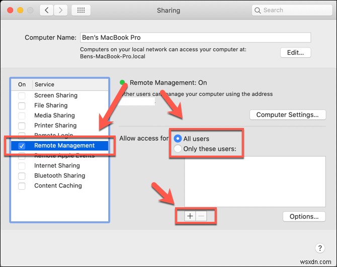 วิธีใช้ Mac เพื่อเชื่อมต่อกับ Mac เครื่องอื่นจากระยะไกล