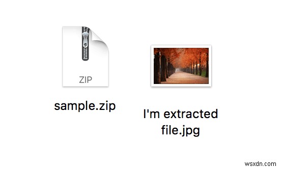 เปิดไฟล์ Zip, RAR, TAR และ BIN บน Mac