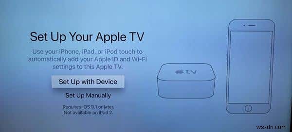 วิธีตั้งค่า Apple TV 4K เป็นครั้งแรก