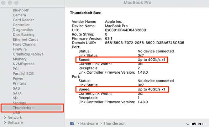 วิธีค้นหาความเร็วของพอร์ต USB-C ทั้งหมดบน Mac ของคุณ