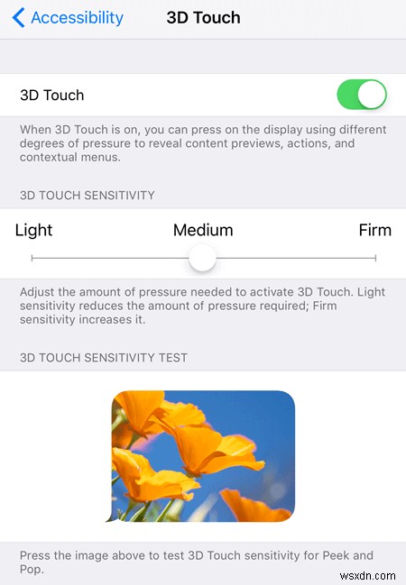 ไม่สามารถลบแอปบน iPhone เนื่องจาก 3D Touch?