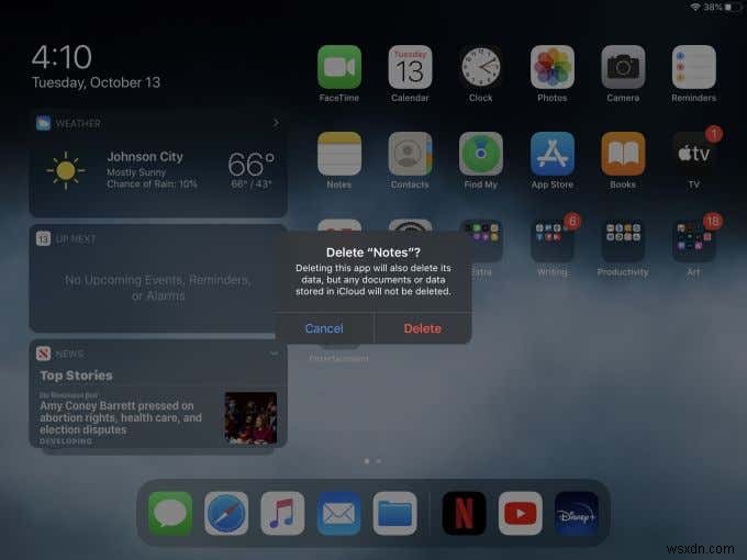 วิธีปิดและถอนการติดตั้งแอปบน iPad