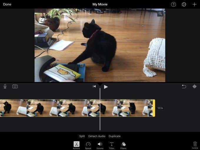 วิธีใช้ iMovie บน iPad
