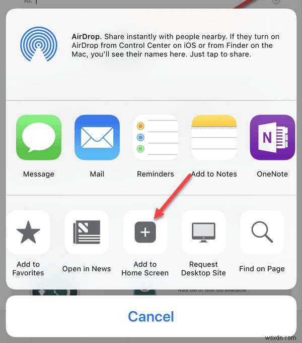 บันทึกเว็บเพจ Safari ไปยังหน้าจอหลักของ iPhone/iPad