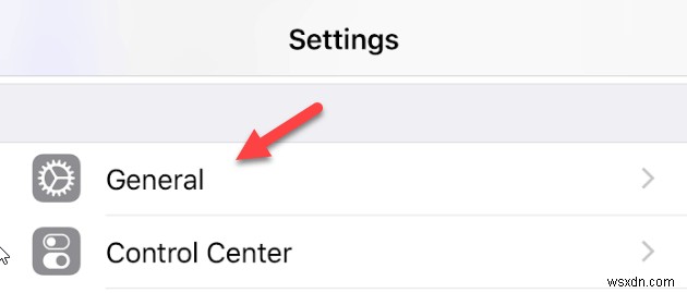 เปิดใช้งานการแสดงที่พักบน iOS