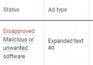 Google ระงับโฆษณาของคุณเนื่องจากมัลแวร์และซอฟต์แวร์ที่ไม่ต้องการ