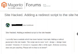 วิธีการตรวจจับและล้างการเปลี่ยนเส้นทางสแปมใน Magento