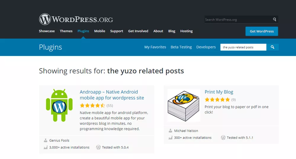 ปลั๊กอินโพสต์ที่เกี่ยวข้องกับ Yuzo ใช้ประโยชน์ใน WordPress