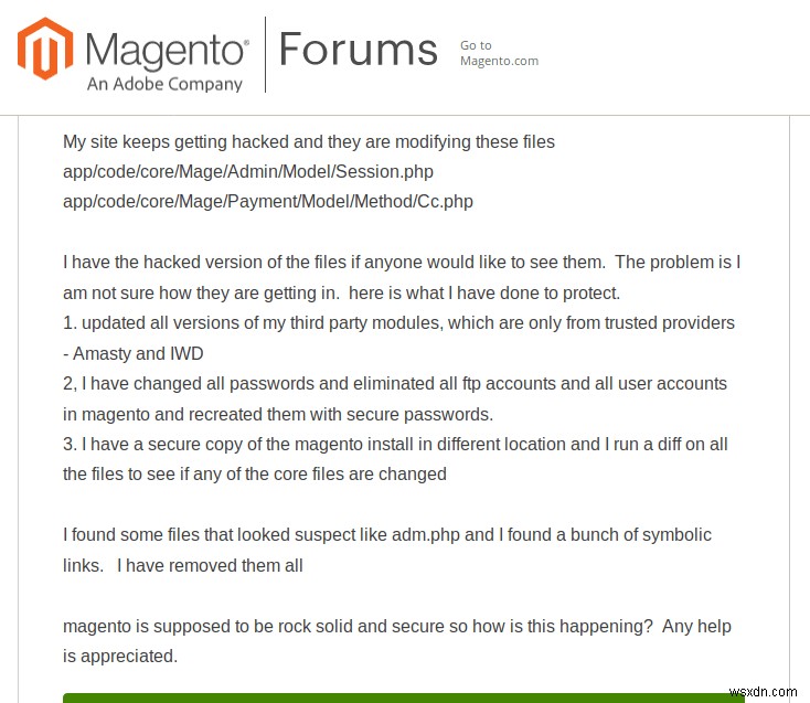 Magento Hacked:คู่มือฉบับสมบูรณ์สำหรับการกำจัด Magento Malware