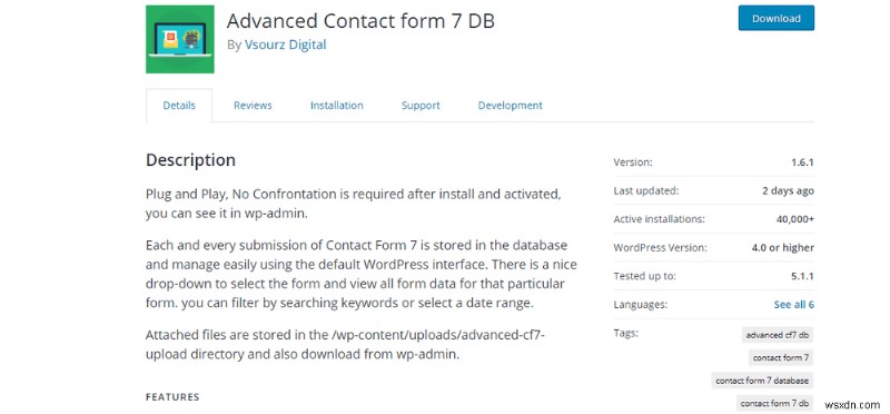 WordPress Plugin Advanced Contact Form 7 DB เสี่ยงต่อ SQLi
