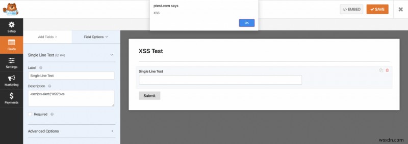 พบช่องโหว่ XSS ในปลั๊กอิน WPForms 1.5.9 - อัปเดตทันที 