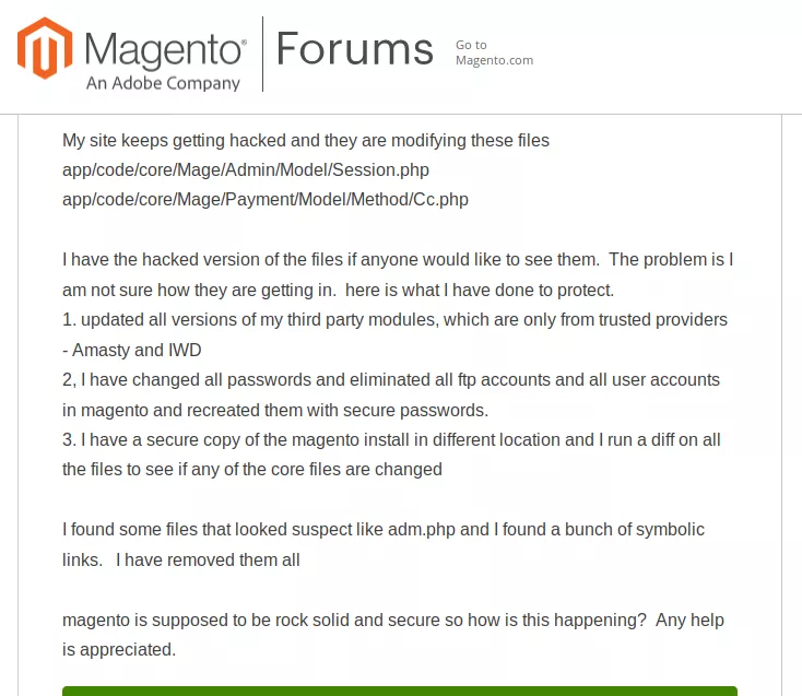 Magento Store ถูกแฮ็ก? คู่มือการกำจัดมัลแวร์ Magento ฉบับสมบูรณ์