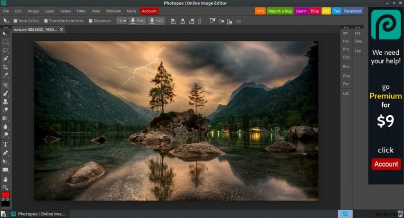 ทางเลือกฟรีสำหรับ Microsoft Office, Adobe Photoshop