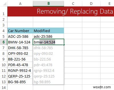 เทคนิคการล้างข้อมูลใน Excel:การแทนที่หรือลบข้อความในเซลล์