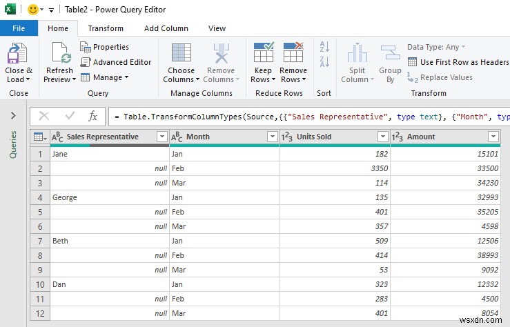 เทคนิคการล้างข้อมูล:เติมเซลล์ว่างใน Excel (4 วิธี)