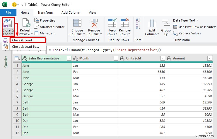 เทคนิคการล้างข้อมูล:เติมเซลล์ว่างใน Excel (4 วิธี)