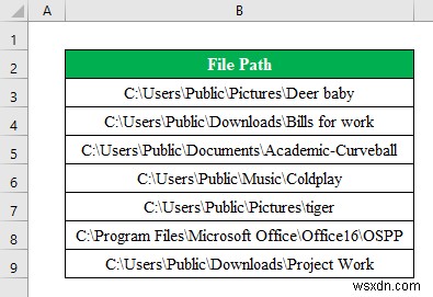 วิธีรับชื่อไฟล์จากเส้นทางใน Excel (6 วิธีง่ายๆ)