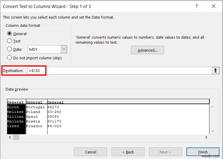 การแยกข้อความใน Excel (8 แอปพลิเคชั่นที่มีประโยชน์) 