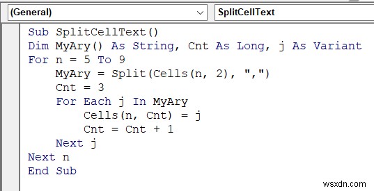 การแยกข้อความใน Excel (8 แอปพลิเคชั่นที่มีประโยชน์) 