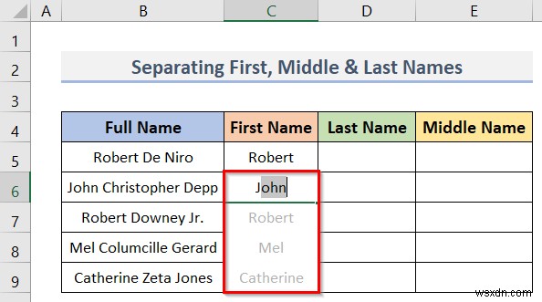 วิธีใช้ Flash Fill ใน Excel (7 ตัวอย่างง่ายๆ) 