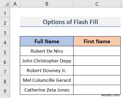 วิธีใช้ Flash Fill ใน Excel (7 ตัวอย่างง่ายๆ) 