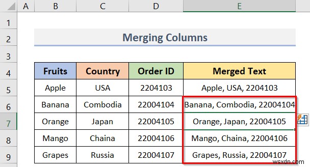 วิธีใช้ Flash Fill ใน Excel (7 ตัวอย่างง่ายๆ) 