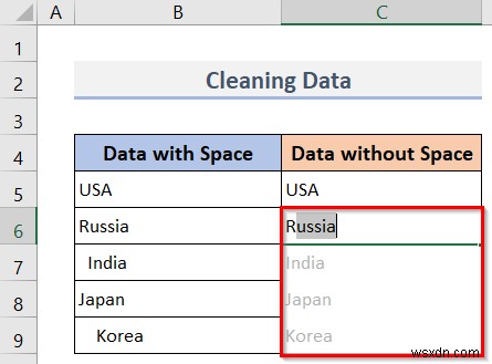 วิธีใช้ Flash Fill ใน Excel (7 ตัวอย่างง่ายๆ) 