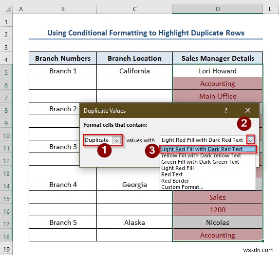 วิธีค้นหาและเน้นรายการที่ซ้ำกันใน Excel (3 วิธีที่มีประโยชน์) 