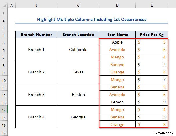 วิธีค้นหาและเน้นรายการที่ซ้ำกันใน Excel (3 วิธีที่มีประโยชน์) 