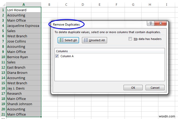 วิธีค้นหาและลบแถวที่ซ้ำกันใน Excel