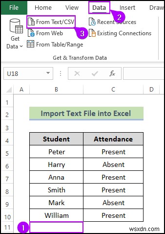 วิธีการนำเข้าไฟล์ข้อความไปยัง Excel (4 วิธีง่ายๆ)